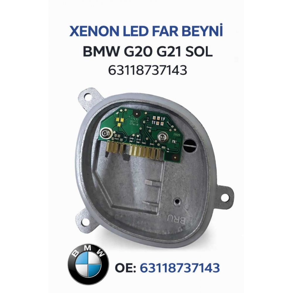 63118737143 Xenon Far Beyni G20 G21 Sol – OEM Uyumlu Far Kontrol Modülü
